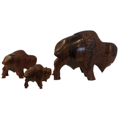 Handcarved Ironwood Bison - Image 2