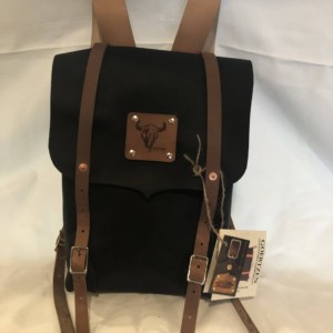 CMR Leather Backpack-Black