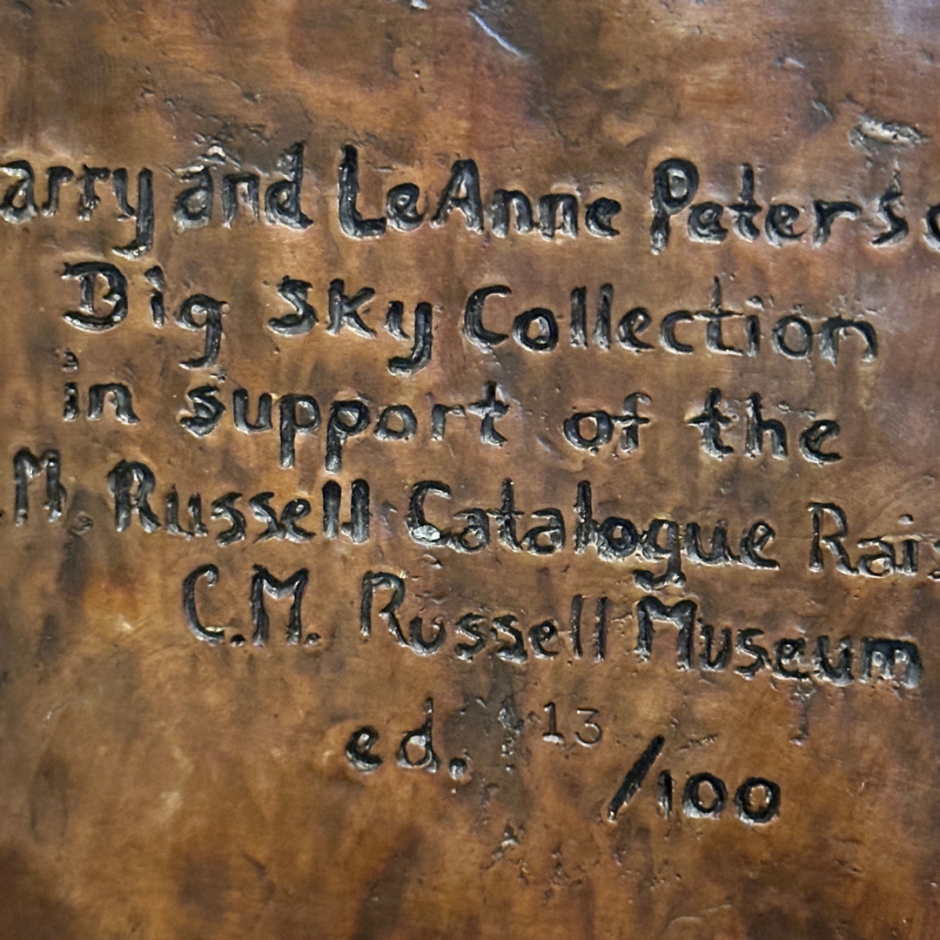 Cm Rasel C.M. Russell Bronze Book Ends – C.M. Russell Museum