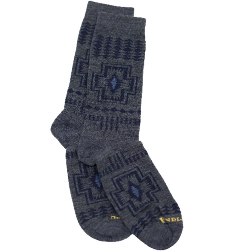 Pendleton Wool Crew Socks – Harding Grey – C.M. Russell Museum