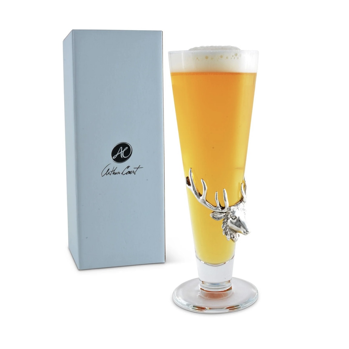 Arthur Court Antler Pilsner Glass