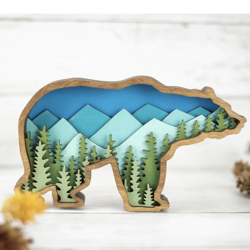 Layered Grizzly Bear Art – C.M. Russell Museum