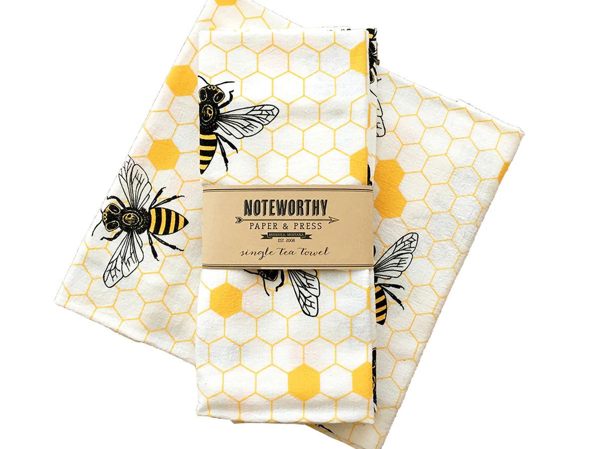 Honey Bee Tea Towel