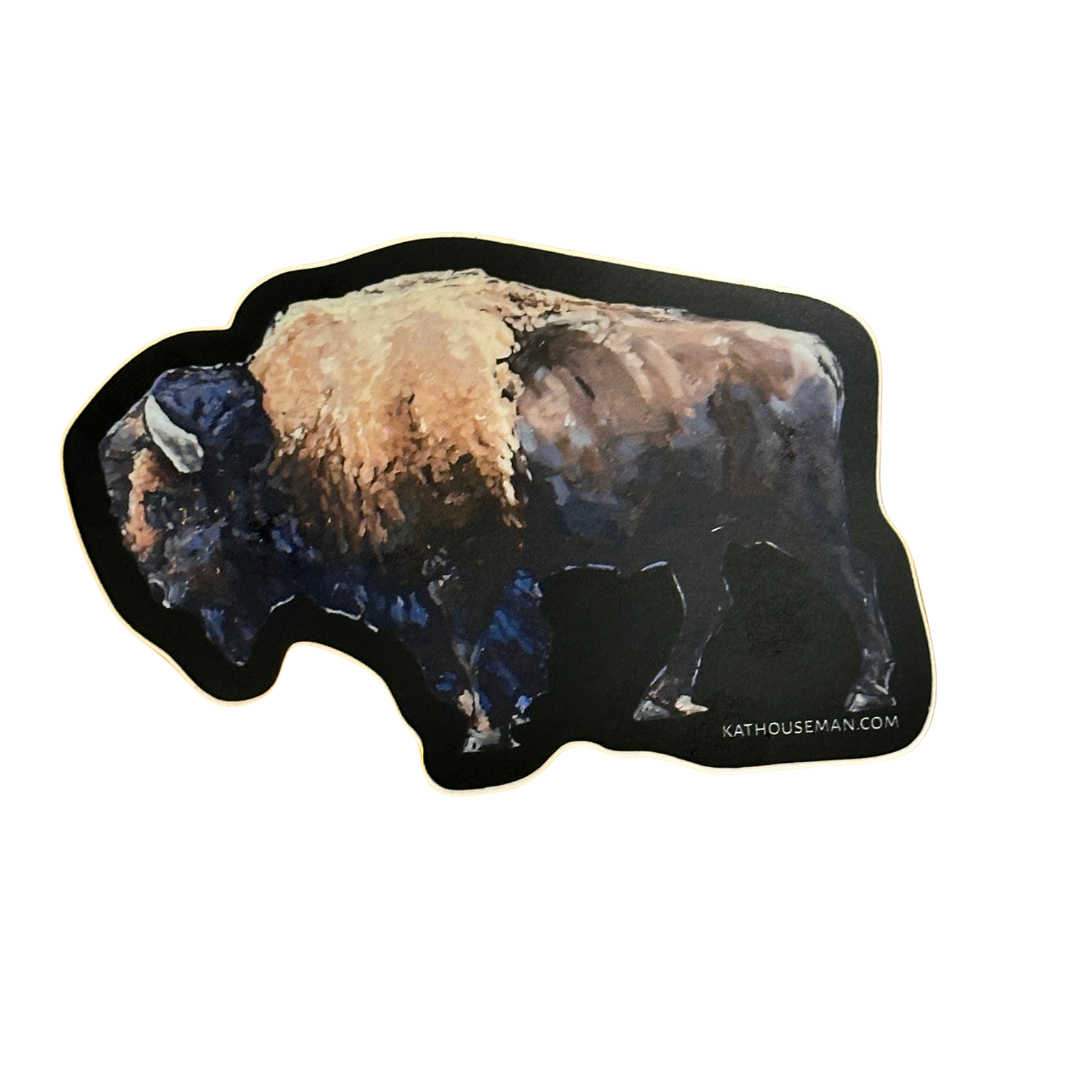 Bison Vinyl Sticker by Kat Houseman – C.M. Russell Museum