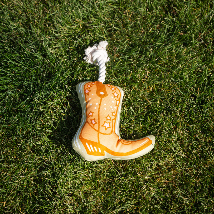 Cowboy Boot Dog Toy