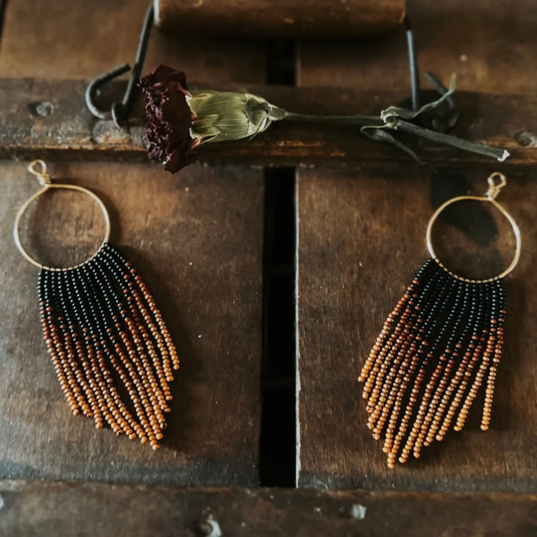 El Rancho Beaded Hoops