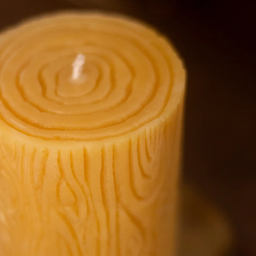 Stump Beeswax Candle - Image 2