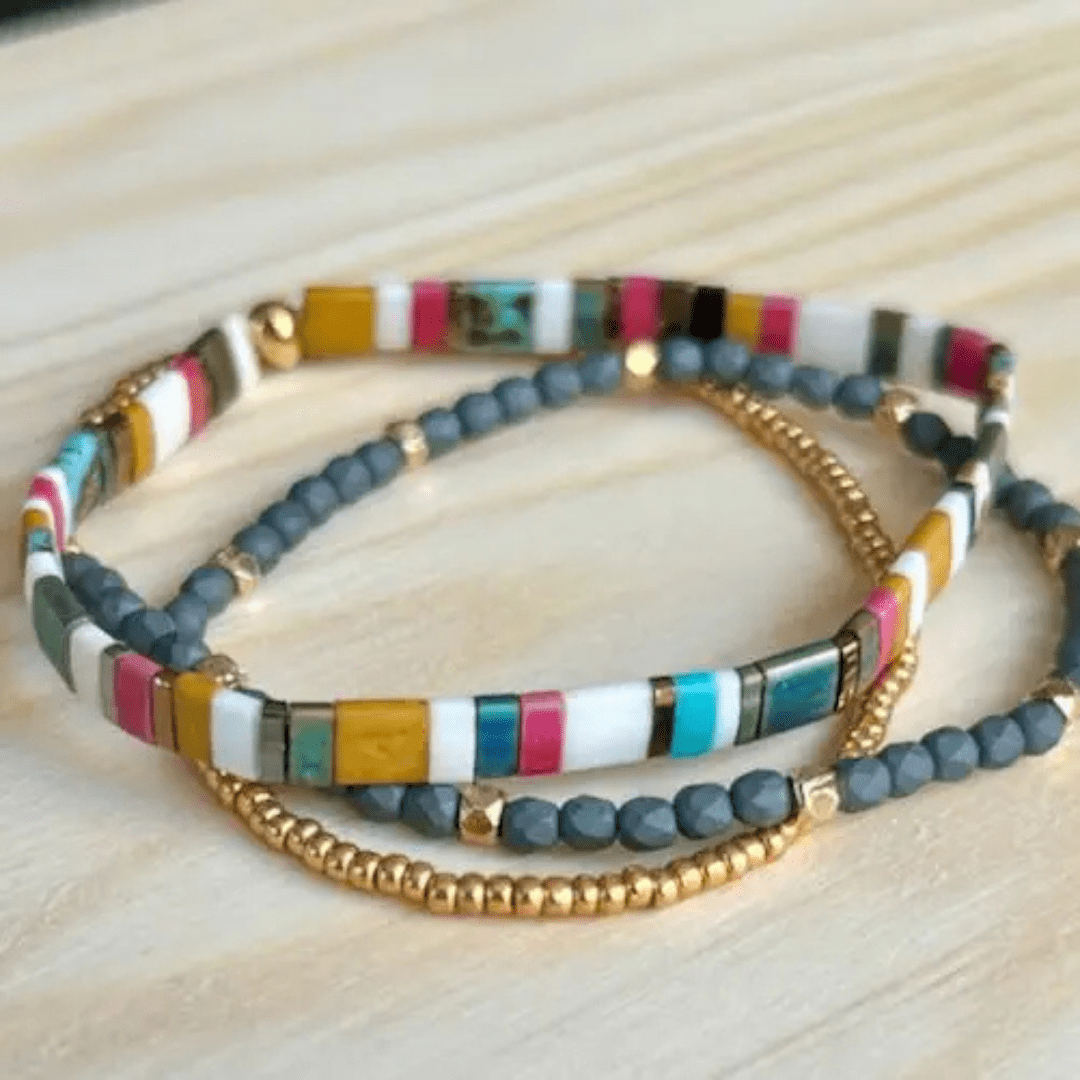 Beach Bum Beaded Bracelet